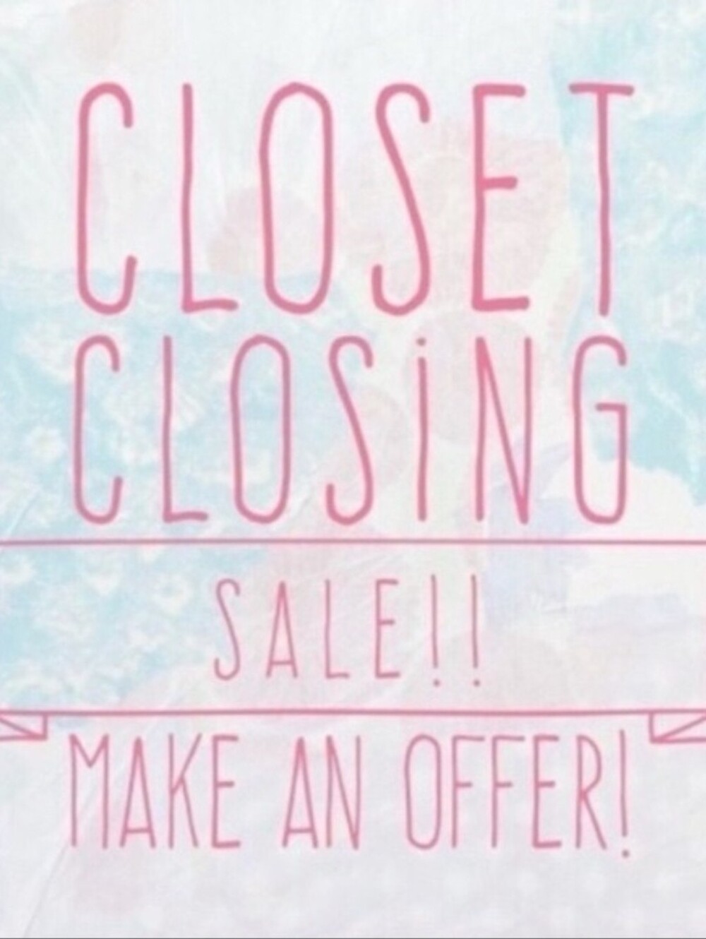 Closing My Closet! Make Offer!